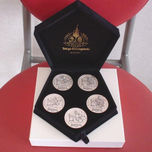 Disney - 東京ディズニーランド 開園20周年 純銀製 記念メダルセットの