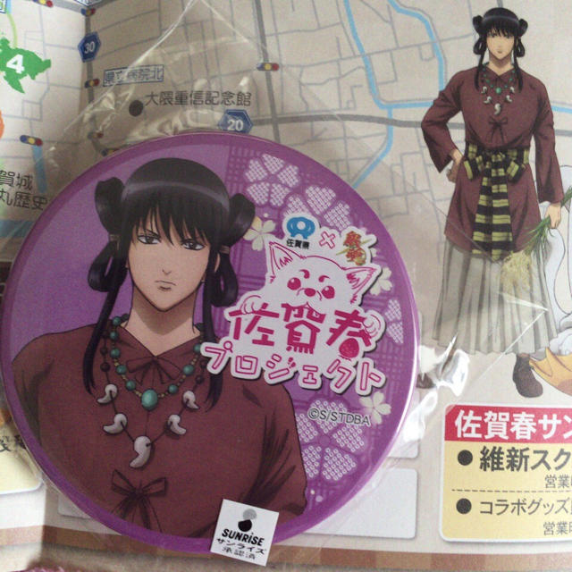 新品♡桂小太郎 銀魂 缶バッジ 佐賀県 佐賀 コラボ 桂 ヅラの通販 by