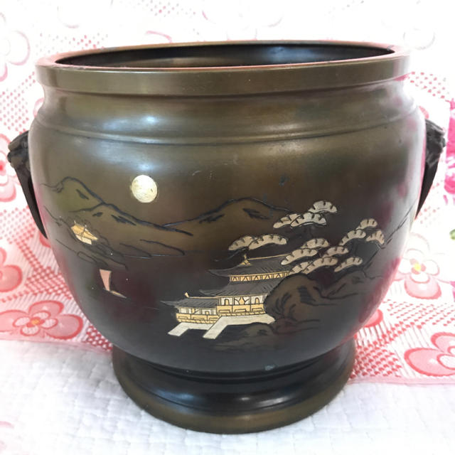 火鉢 真鍮 アンティーク 古美術品 の通販 by はみもshop｜ラクマ