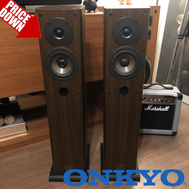 動作良好ONKYO D-205Fトールボーイスピーカー☆2way