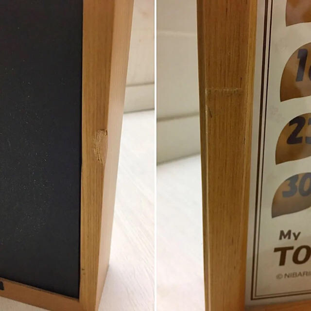 となりのトトロ 小トトロ となりのトトロ 置き時計 カレンダー付き 中