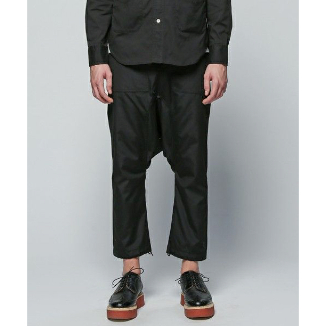 GANRYU サルエルパンツ 1 ブラック 後染め 墨クロ ギャルソン GANRYU