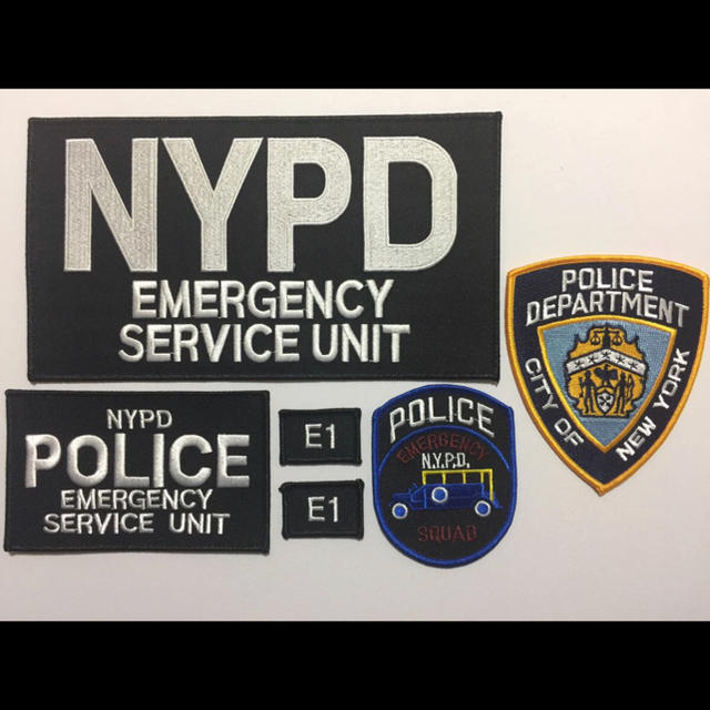 NYPD ニューヨーク市警察 ESU パッチ/ワッペン 6枚セット 新品の通販