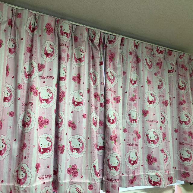 廃盤 平成 レトロ 当時 ハローキティ カーテン レースカーテン 廃盤