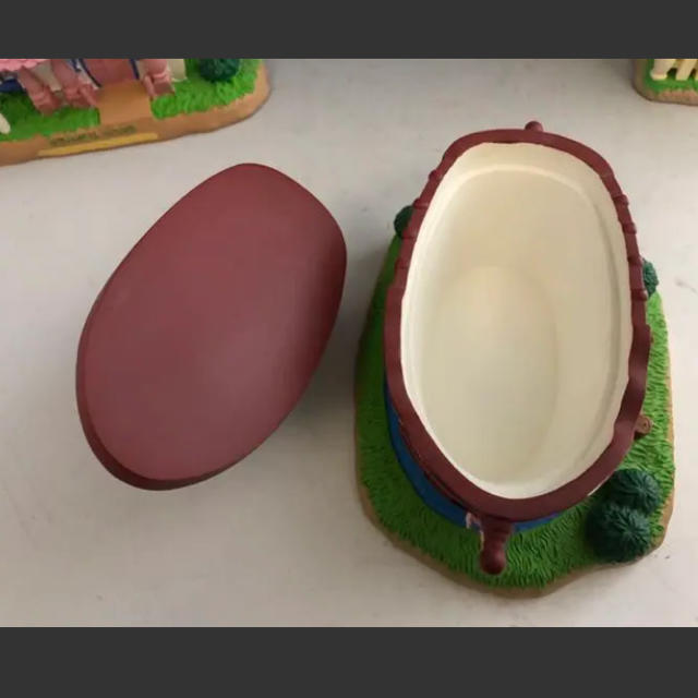 約30年前の非売品、UCC当選品】ミッキー ミニー ドナルドの家 陶器置物