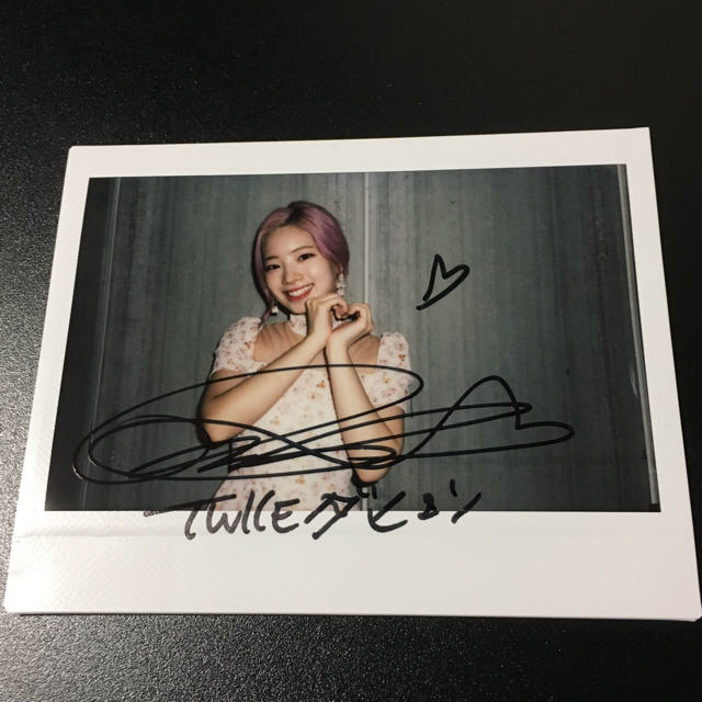 TWICE ミナ サイン チェキ ポラロイド BETTER ミナ BETTER 直筆サイン