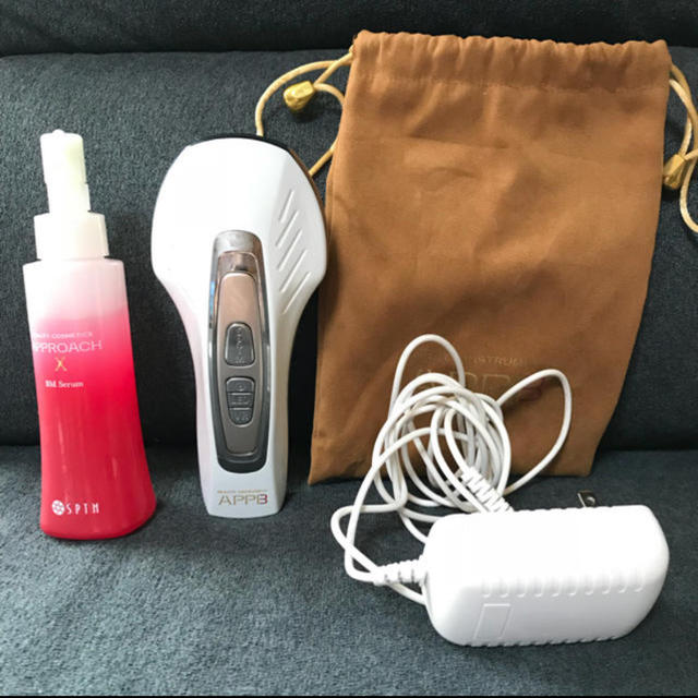 セプテム アップビー美顔器 APPB ホワイト 充電器・ポーチ・箱付き
