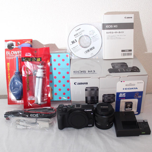❤️極上品❤️Wi-Fi内蔵＆自撮り❤️Canon EOS M3 レンズキット