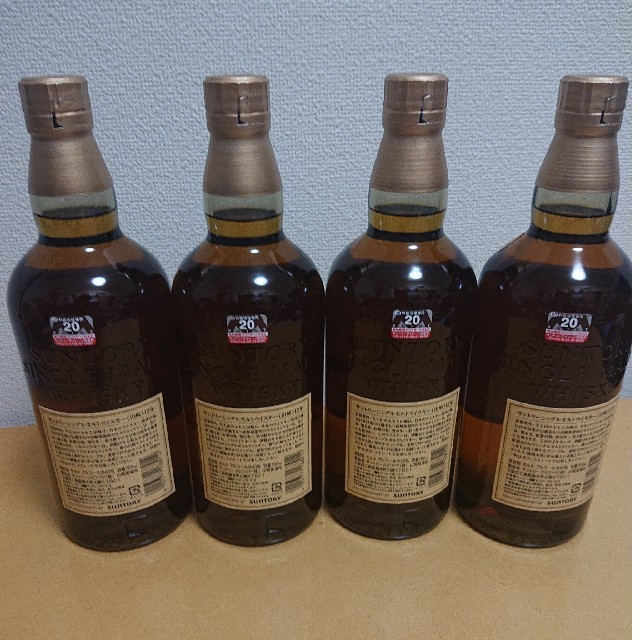 山崎 12年 シングルモルトウイスキー 4本セット 箱無し 山崎12年 700ml 箱