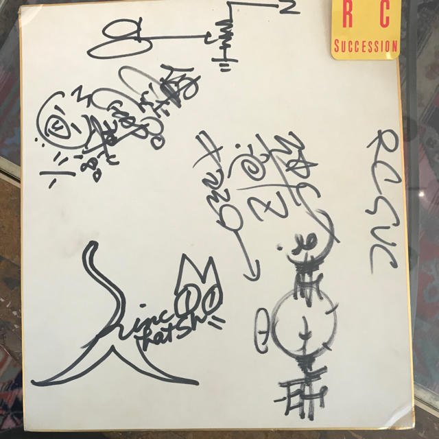忌野清志郎 RCサクセション 直筆サイン色紙！の通販 by yu-p｜ラクマ