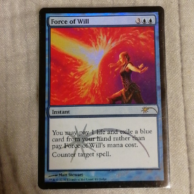 MTG 意志の力 ジャッジ プロモ FOIL
