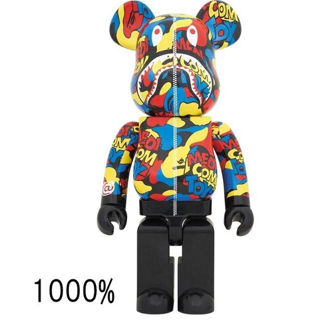 ABC Camo CAMO SHARK BE@RBRICK 1000％ ベアブリック Shark- Gold 1000