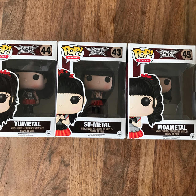 BABYMETAL FUNKO babymetal フィギュア 3種セット POP!フィギュア 3体