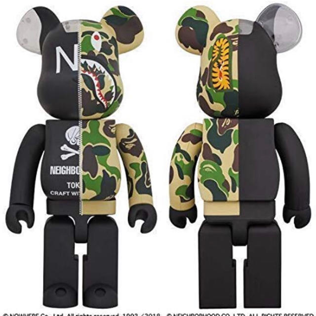 ベアブリック BAPE× NBHD SHARK BE@RBRICK 1000%