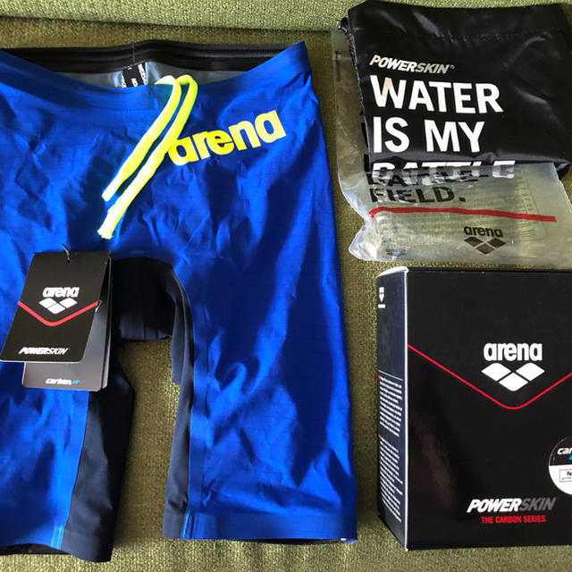 arena 競泳用水着 POWERSKIN CARBON 青 美品 アリーナメンズ競泳水着