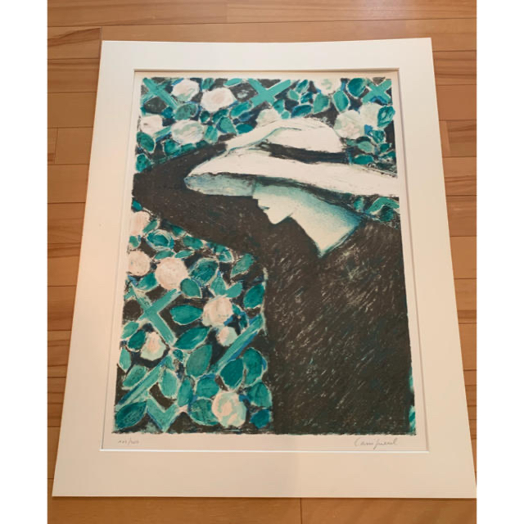 カシニョール リトグラフ カシニョール リトグラフ 庭 1989年