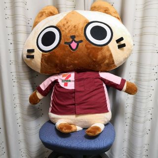 等身大アイルーぬいぐるみ♡セブンイレブンユニフォーム着用バージョン