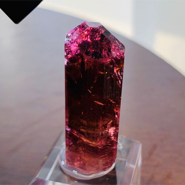 鉱*ー様 トルマリン ルベライト 原石 鉱物標本 天然石 395 鉱物標本