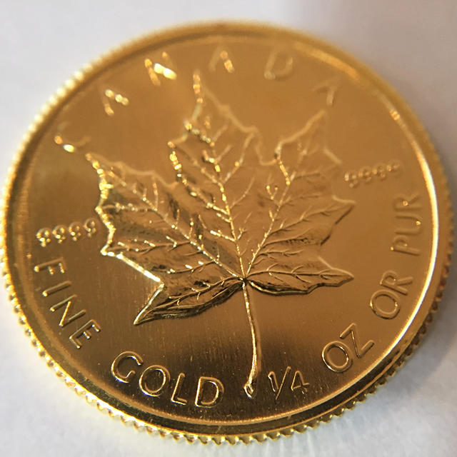 g*t様 カナダ メープルリーフ 金貨1/4