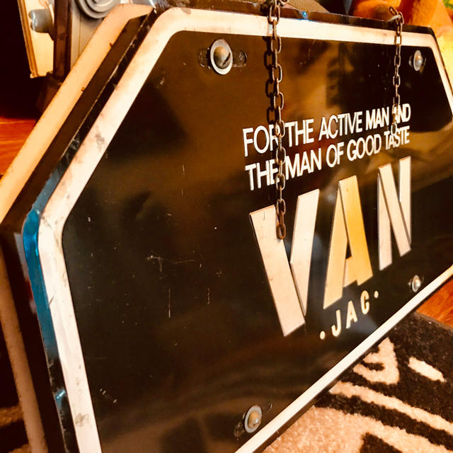 昭和1960年代VANショップ店内木製看板、ヴィンテージ物大変貴重です。
