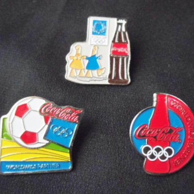激レア】コカ・コーラピンバッジ歴代オリンピック全種類 激レア】コカ
