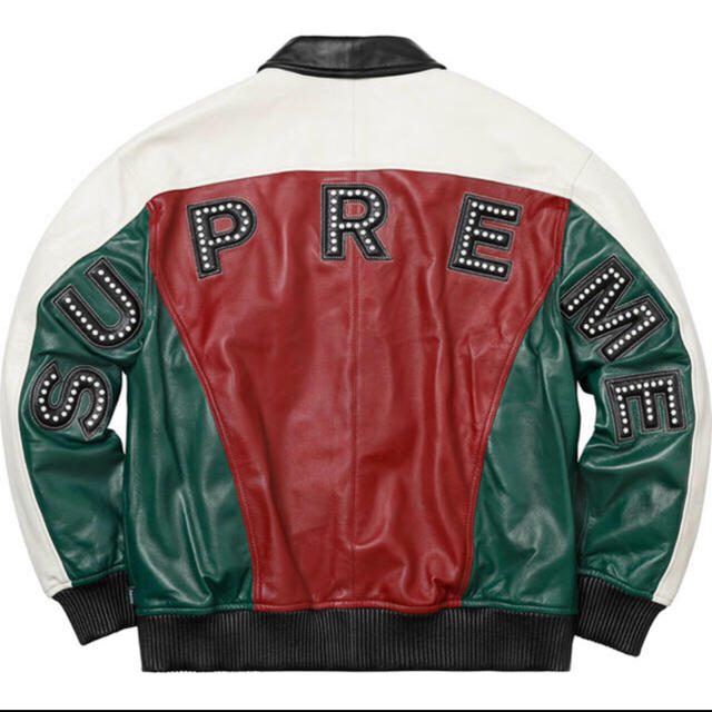 Studded Arc Logo Leather Jacket Supreme Studded Arc Logo Leather