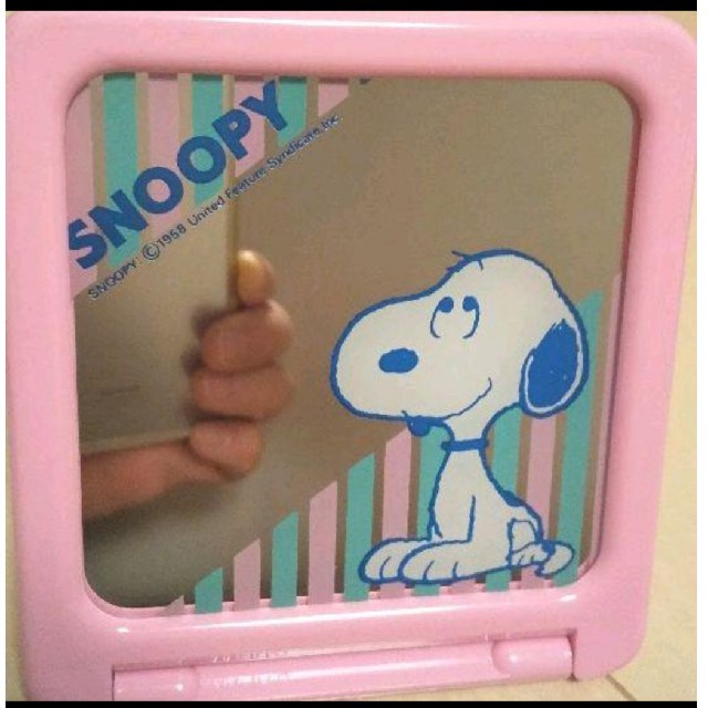 スヌーピー パブミラー 昭和レトロ vintage】 スヌーピーのパブミラー