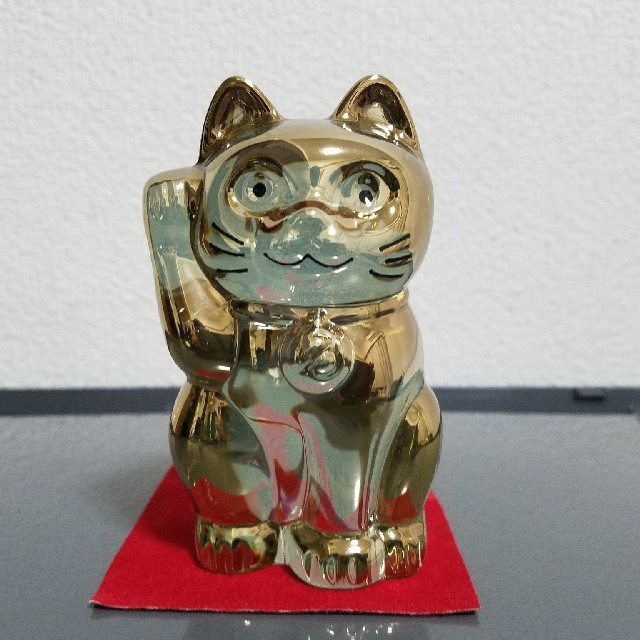 同梱割引あり】 招き猫貯金箱 金運招き ＆レリーフマグネット 新品