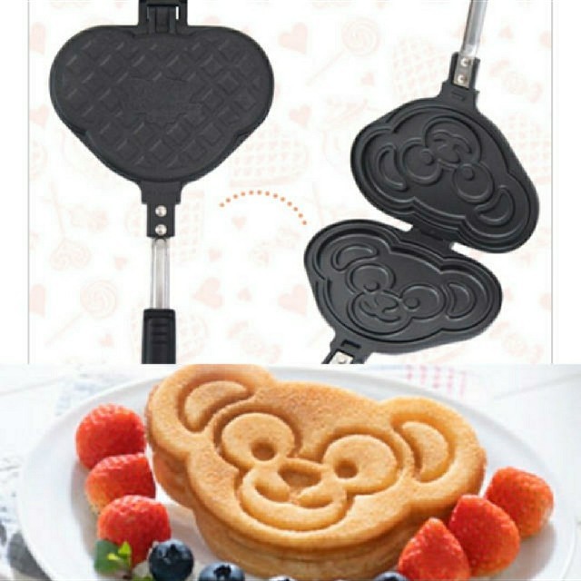 ディズニーシーダッフィーのワッフルメーカー