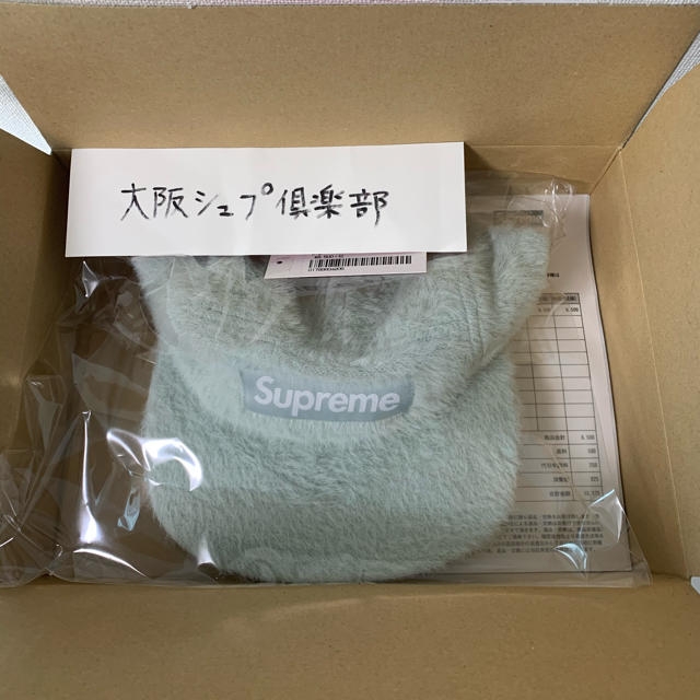 新品 Supreme Faux Fur Camp Cap ライトブルー 19aw 新品 Supreme Faux