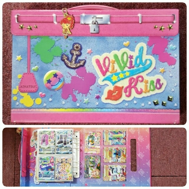 バック型バインダーヴィヴィッドキス 夏樹みくる アイカツカード・IC