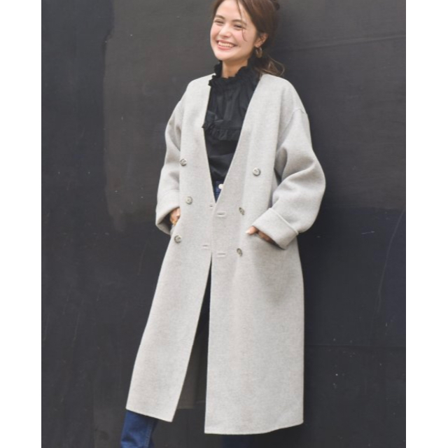 スピックアンドスパン☆ハミルトンウール ロングコート スピックアンド