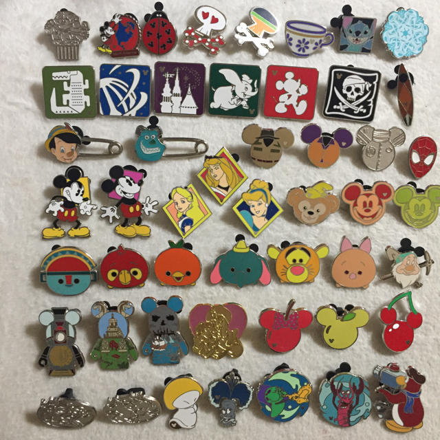 Disney - ♦︎50個セット♦︎海外 ディズニー ピントレマーク有り