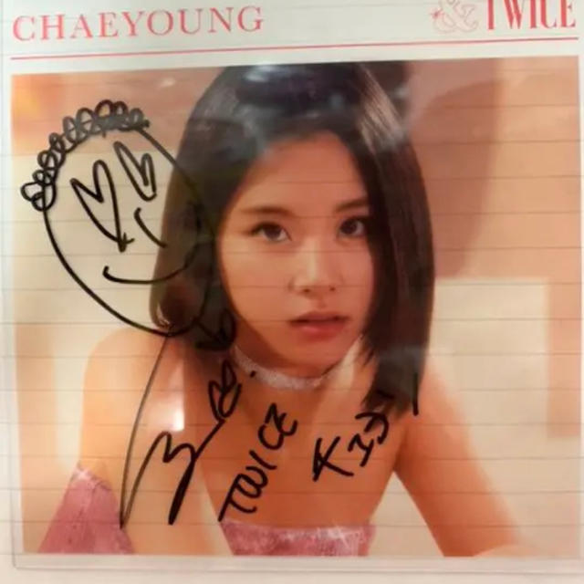 TWICE チェヨン 直筆サイン入りチェキ READY TO BE チェヨン サイン