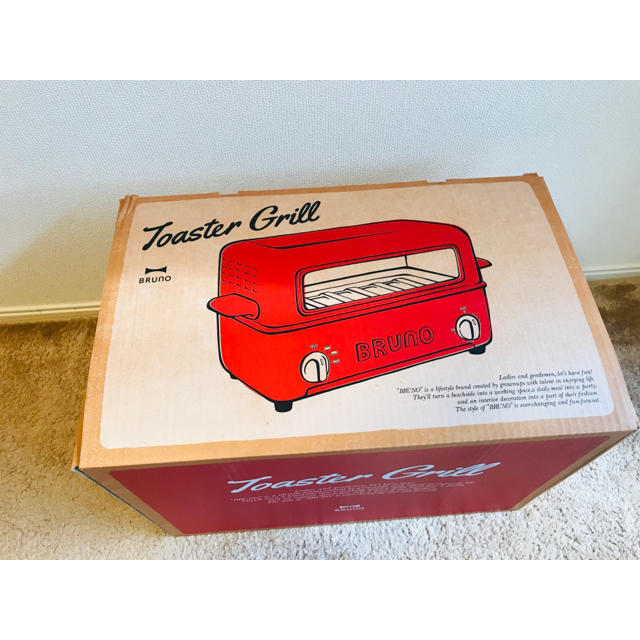 BRUNO トースターグリル ブルーノ トースターグリル(レッド) BRUNO