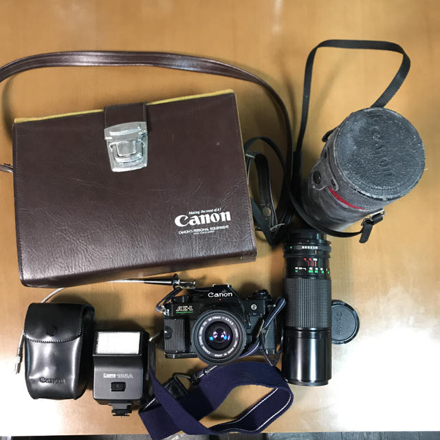 Canon AE-1 フィルム一眼レフカメラ 昭和 レトロ 画像の全てセット