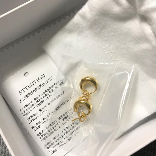 ドゥーズィエムクラス LAVER ラバー GOLD HALF MOON ピアス ショップ