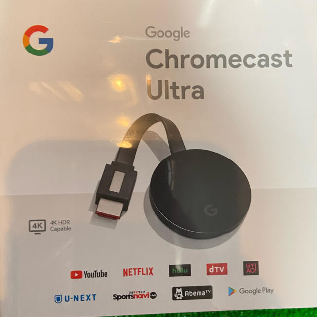 Google chromecast ultra クロームキャストウルトラ4K対応