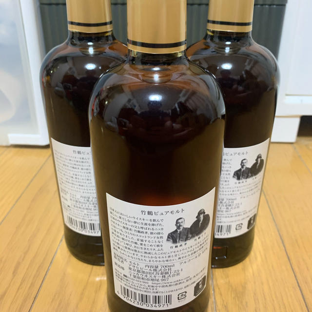 竹鶴 ピュアモルト 700ml 3本セット 3本セット 竹鶴 700ml 0 43%