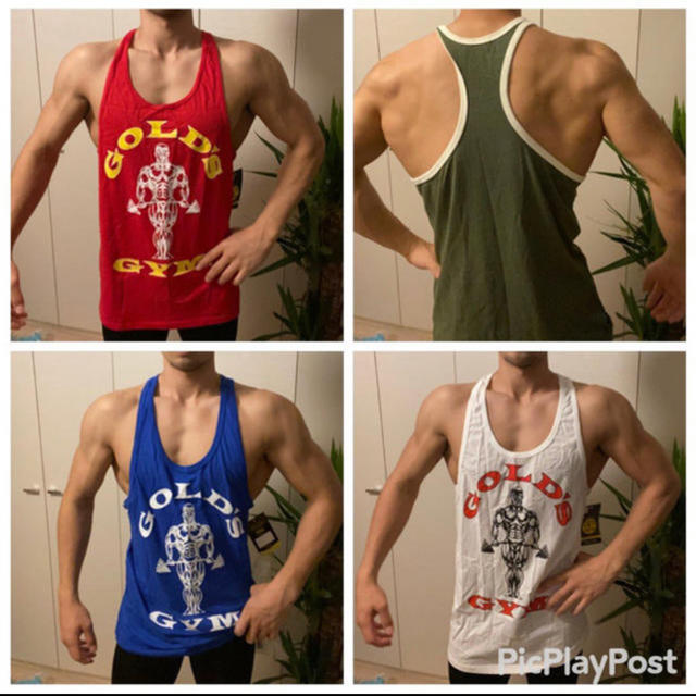 ironman様専用ゴールドジム タンクトップ 日本未発売Mサイズの通販 by