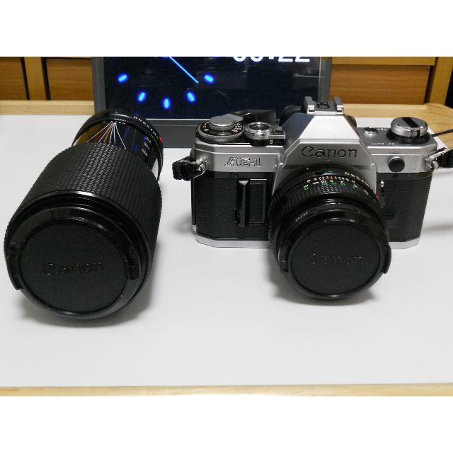 動作品】Canon AE-1 フィルムカメラ レンズ2本セット Canon AE-1