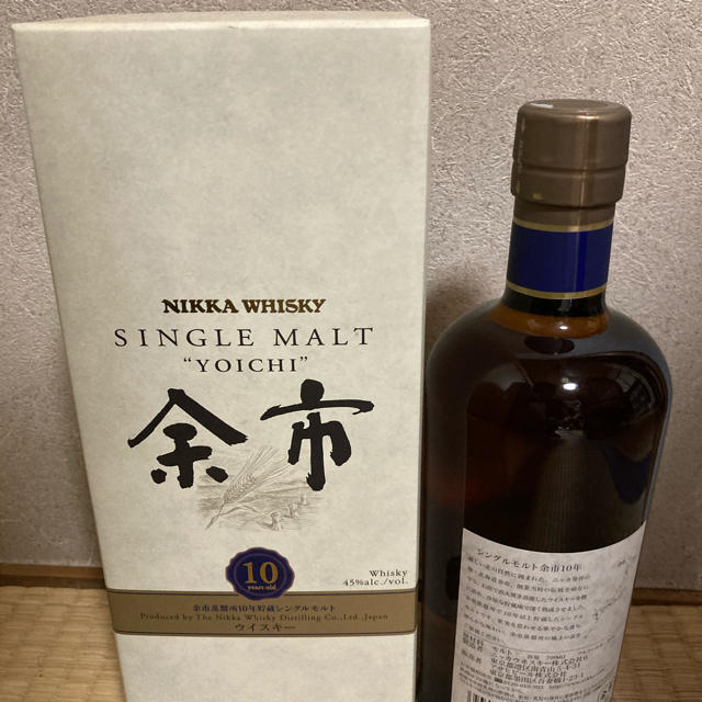ニッカウイスキー シングルモルト ニッカ 余市 10年 箱付き 未開封
