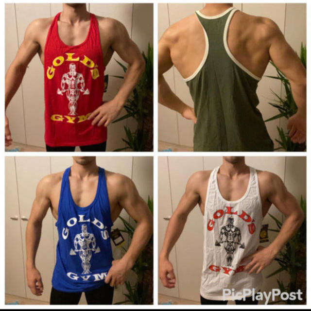 FfFf】GOLD'S GYM タンクトップ2枚セット Amazon.co.jp: ゴールドジム