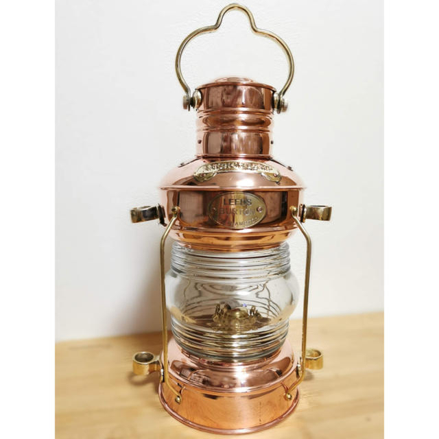 セール！新品 アンティークオイルランタン 輝く銅メッキ ハンドメイド