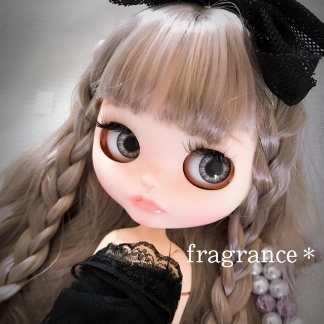 アイシードール カスタムドール ブライス 白肌 ベージュパープルmix