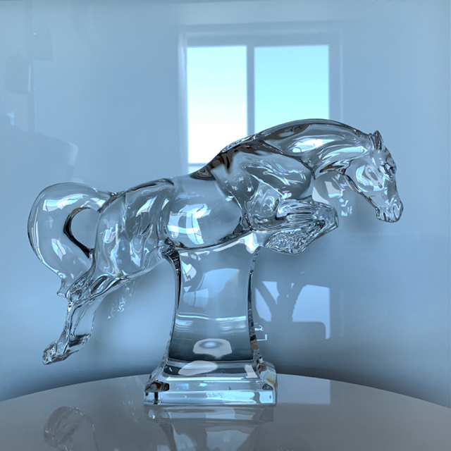 n*i様 バカラ Baccarat 走る馬 クリスタル インテリア バカラ Baccarat