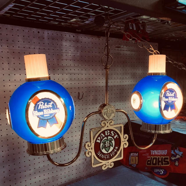 pabst blue ribbon パブストブルーリボン 吊下照明 ビンテージ