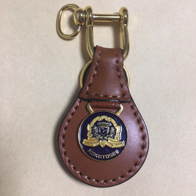 JR - JR 北海道 寝台特急北斗星 乗車記念キーホルダー 革製 レザー