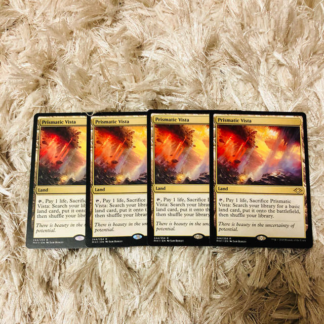 虹色の眺望 Prismatic Vista 英版 4枚セット MTG