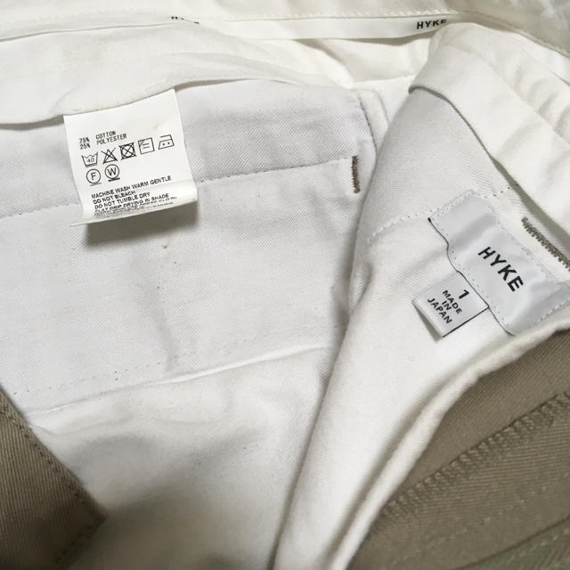 HYKE - にゃー様専用！HYKEワイドチノパンツ ベージュの通販 by